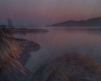 Sommernatt ved fjorden